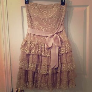 Strapless prairie dress